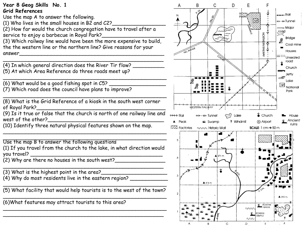 year 8 geog skills no 1 grid references