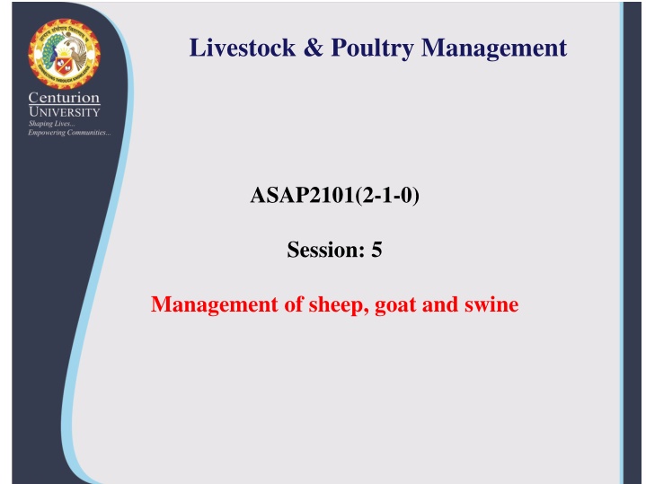 livestock poultry management