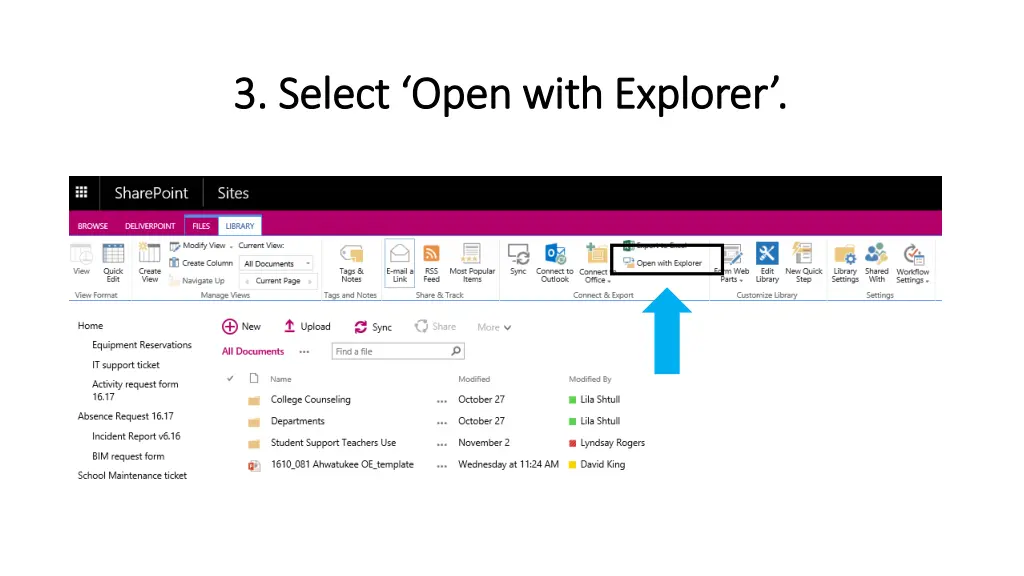 3 select open with explorer 3 select open with