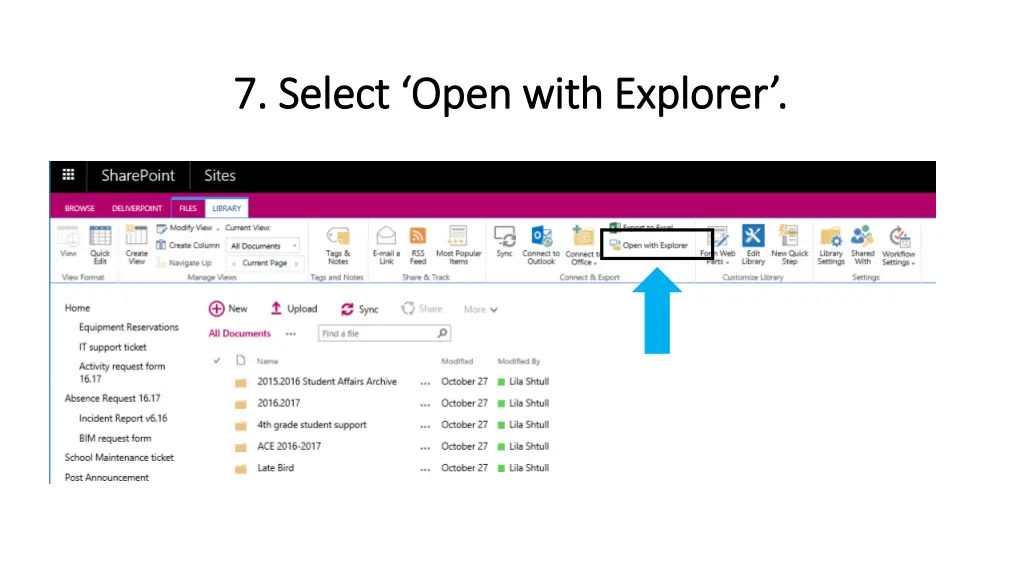 7 select open with explorer 7 select open with