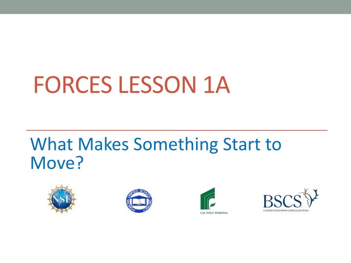 forces lesson 1a