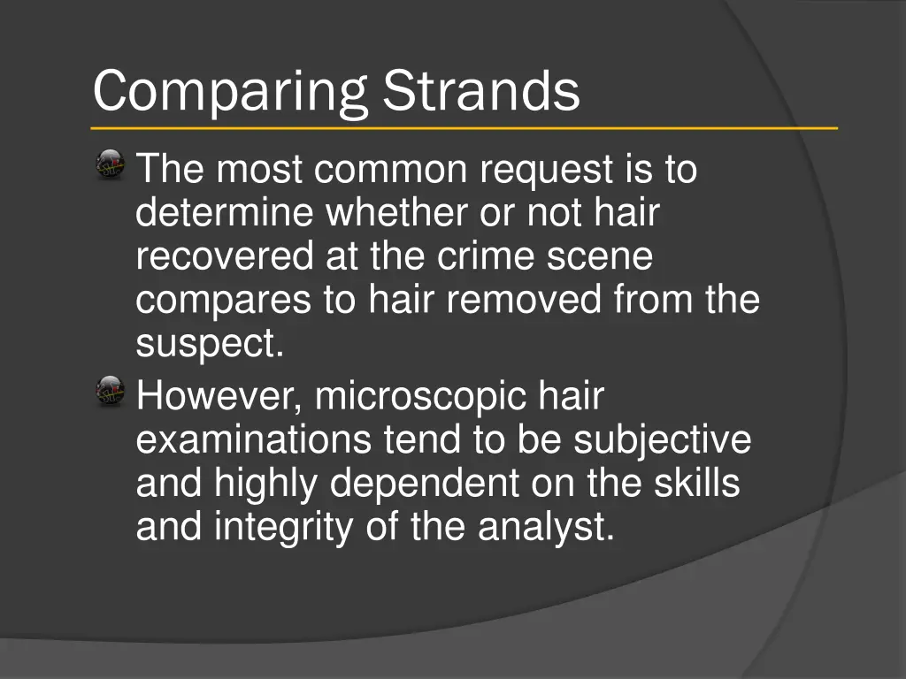 comparing strands 2