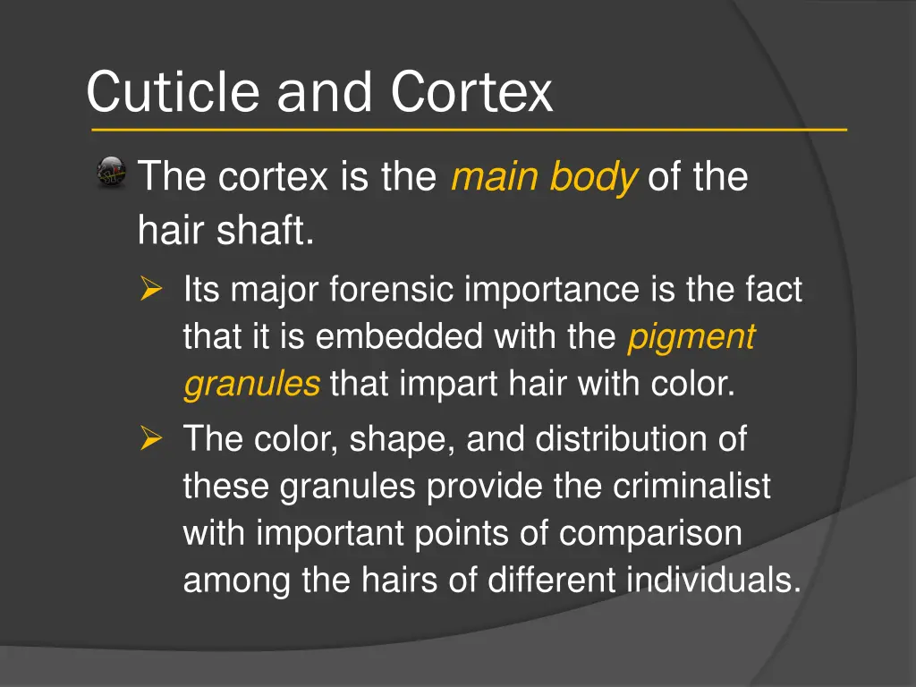 cuticle and cortex 2