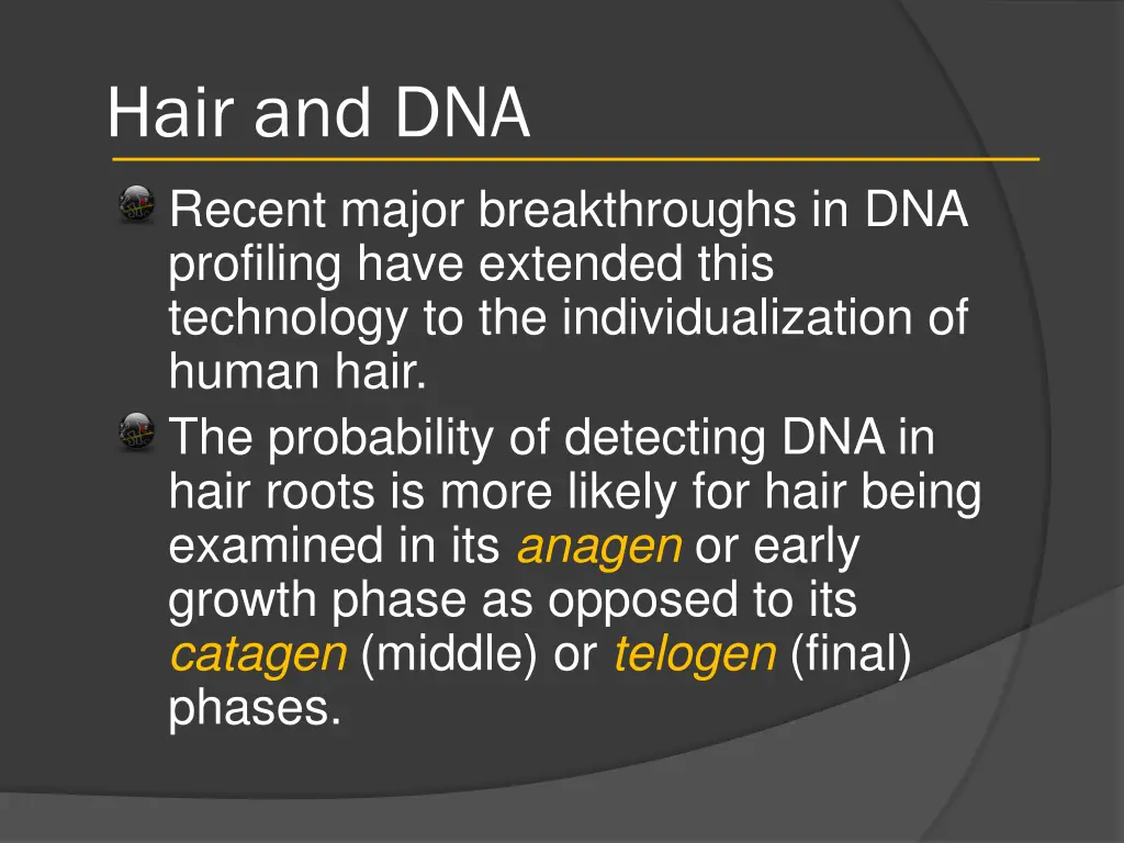 hair and dna