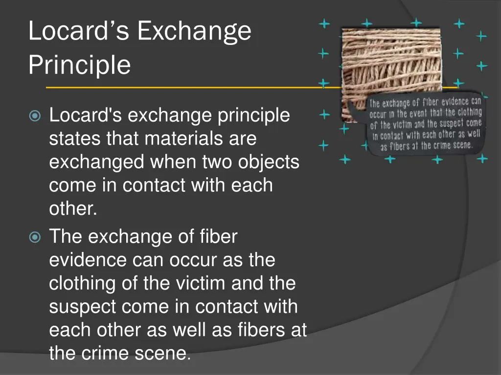 locard s exchange principle