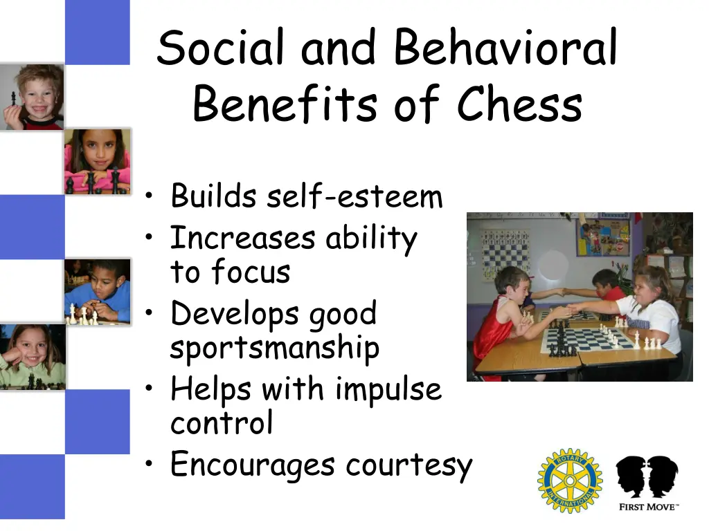 social and behavioral benefits of chess