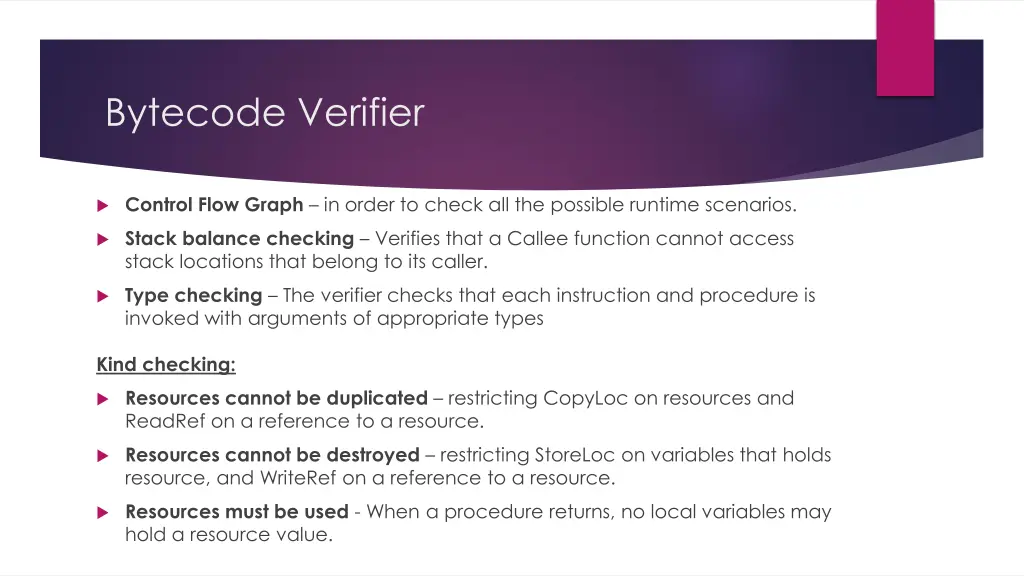 bytecode verifier