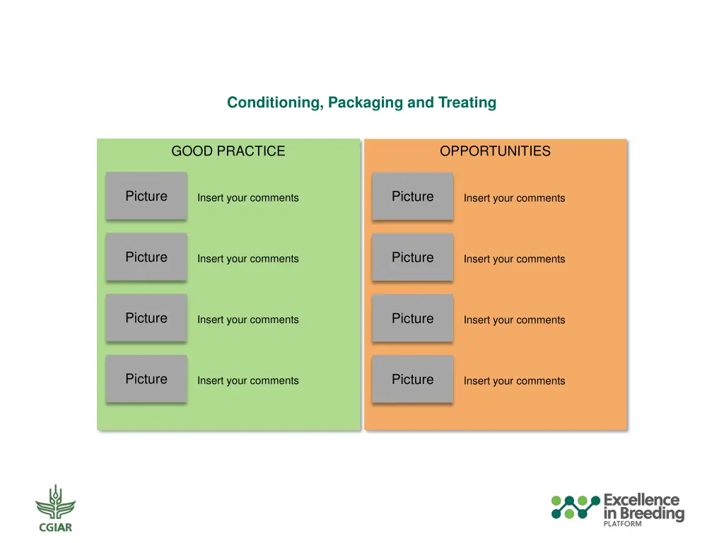 conditioning packaging and treating 1