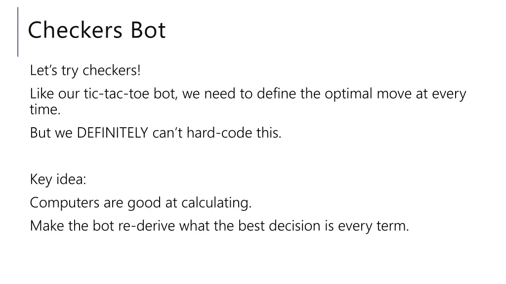 checkers bot