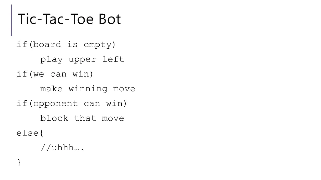 tic tac toe bot