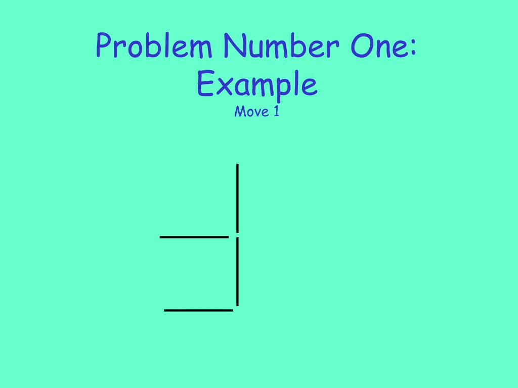 problem number one example move 1 2