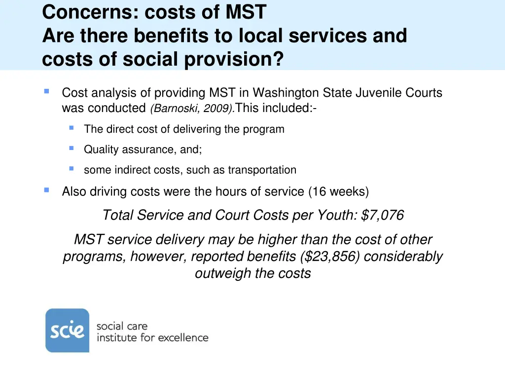 concerns costs of mst are there benefits to local 1