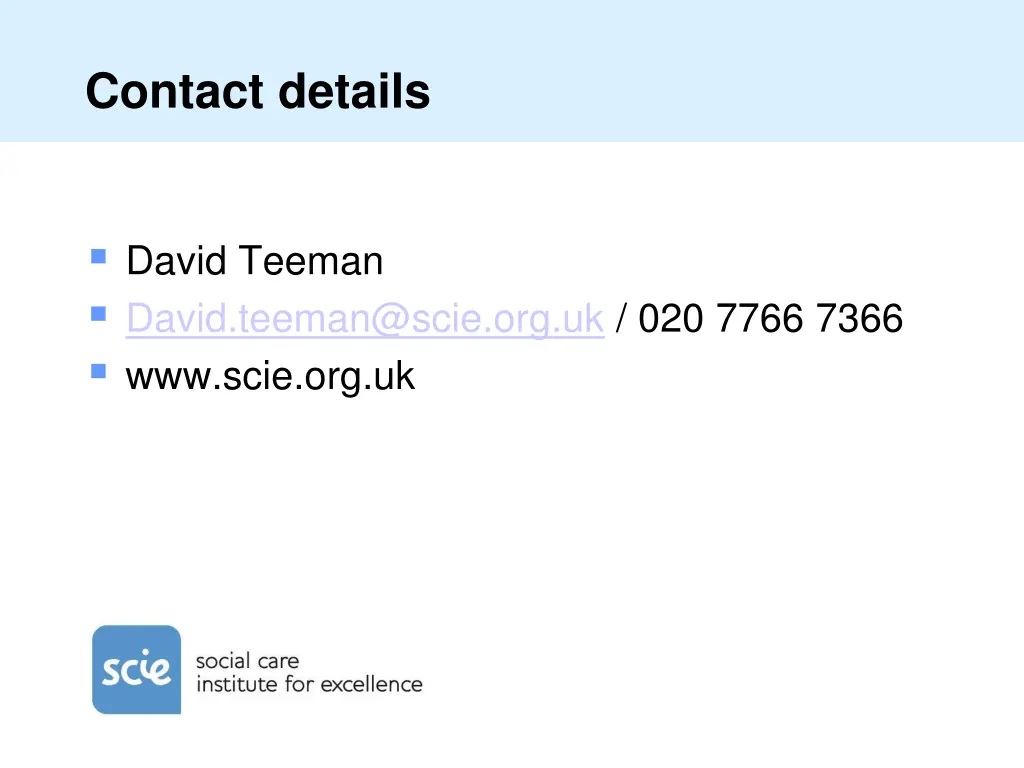 contact details