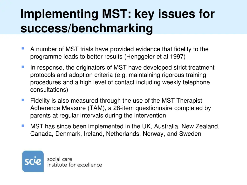 implementing mst key issues for success