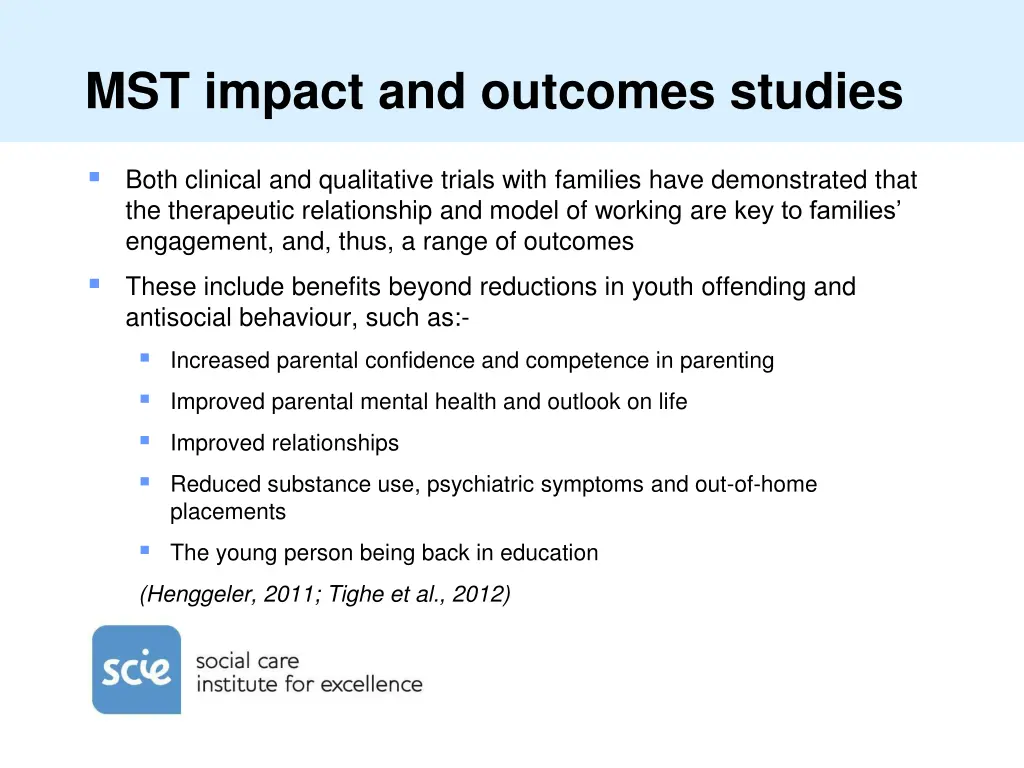 mst impact and outcomes studies 1