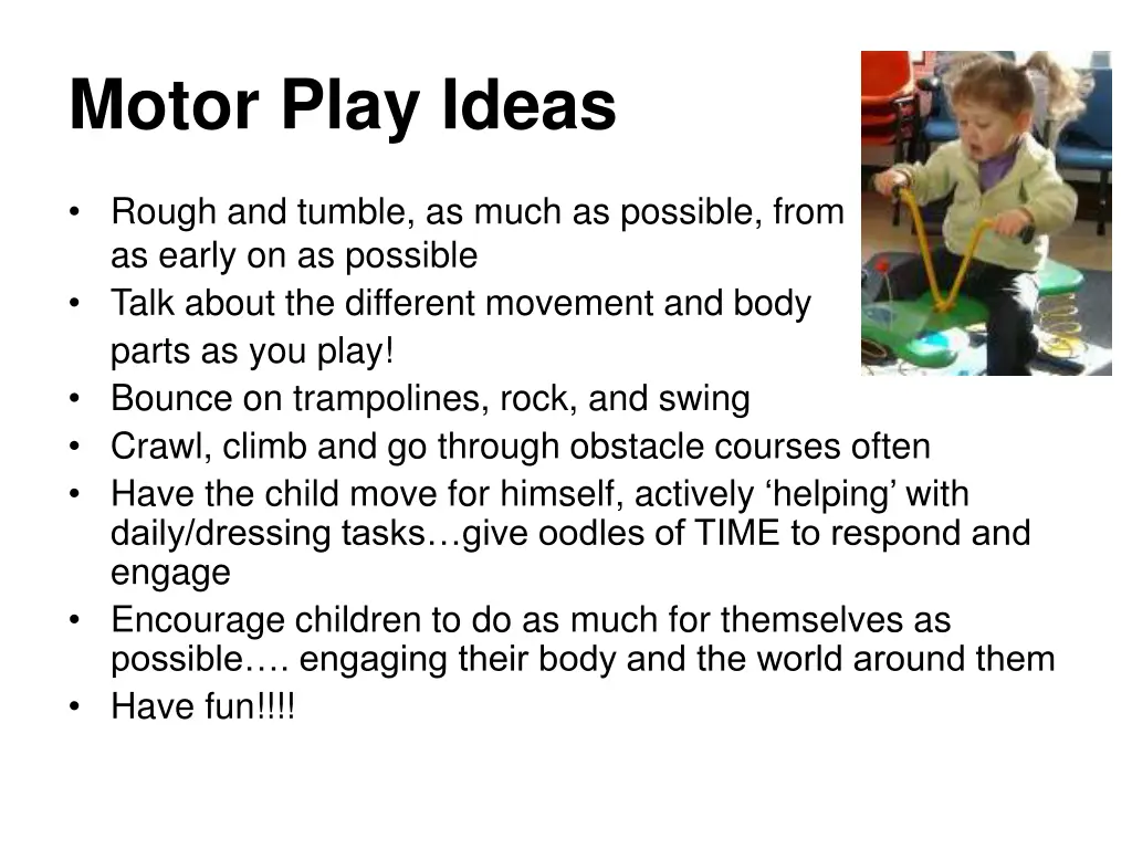 motor play ideas