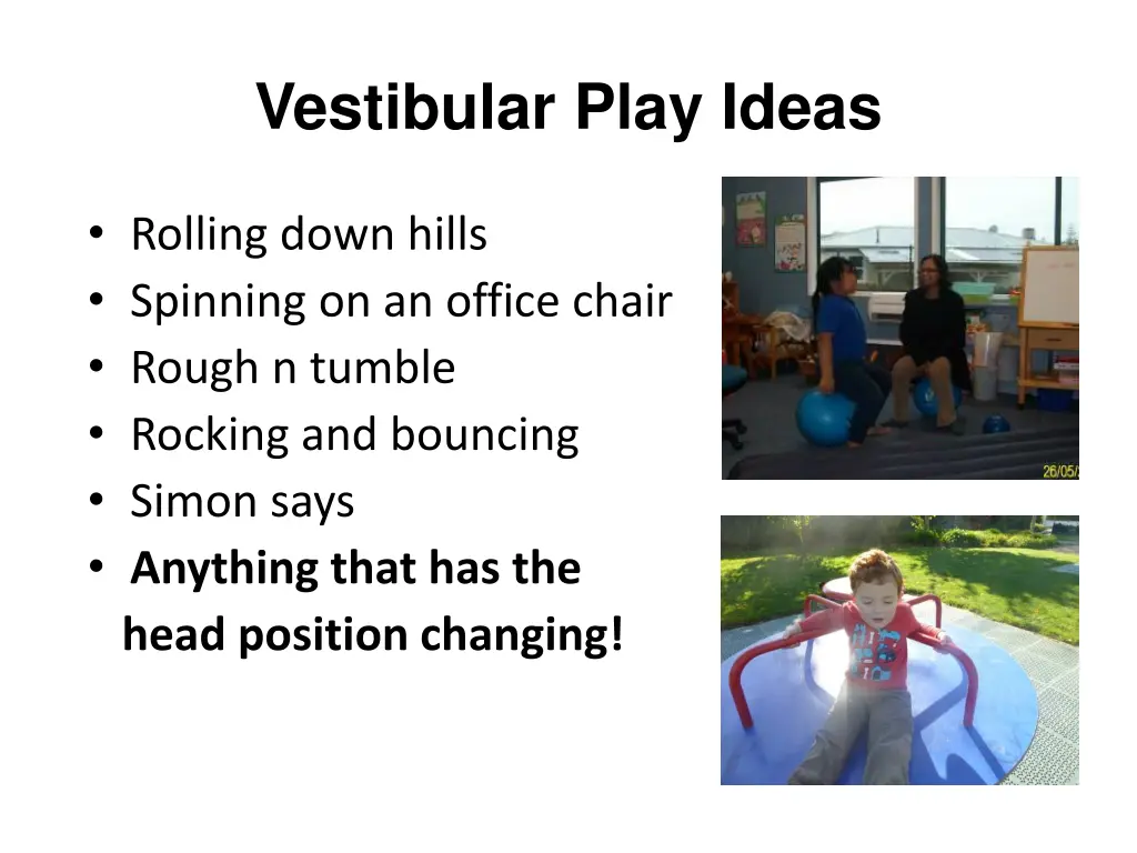 vestibular play ideas