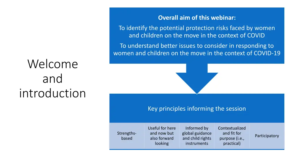 overall aim of this webinar