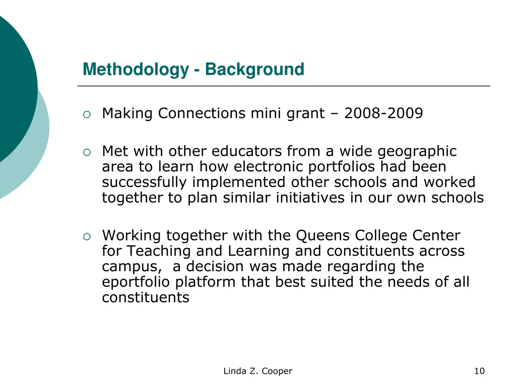 methodology background