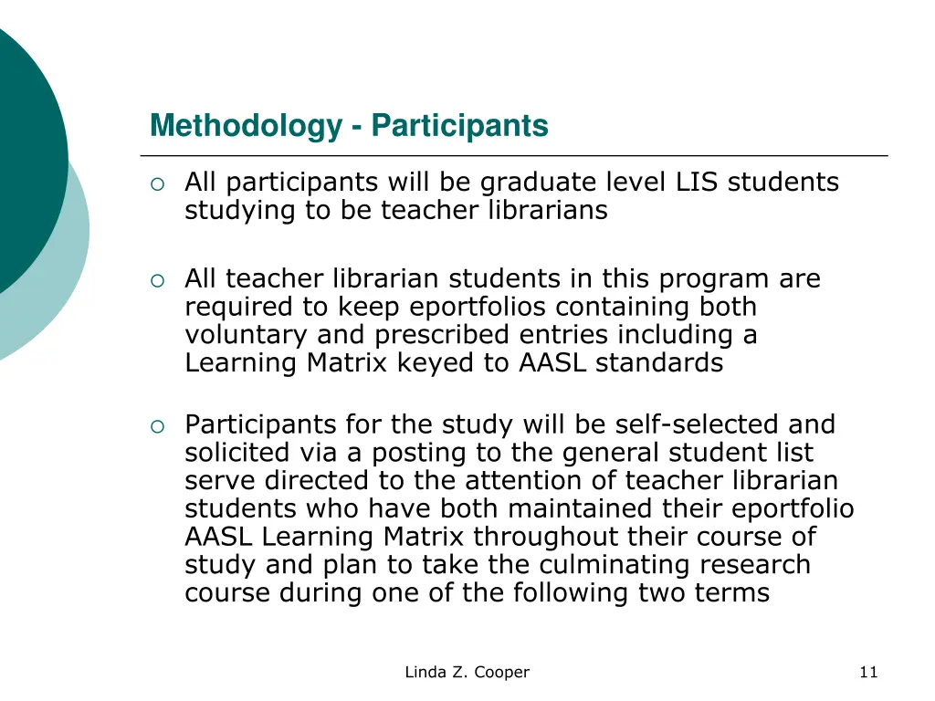 methodology participants