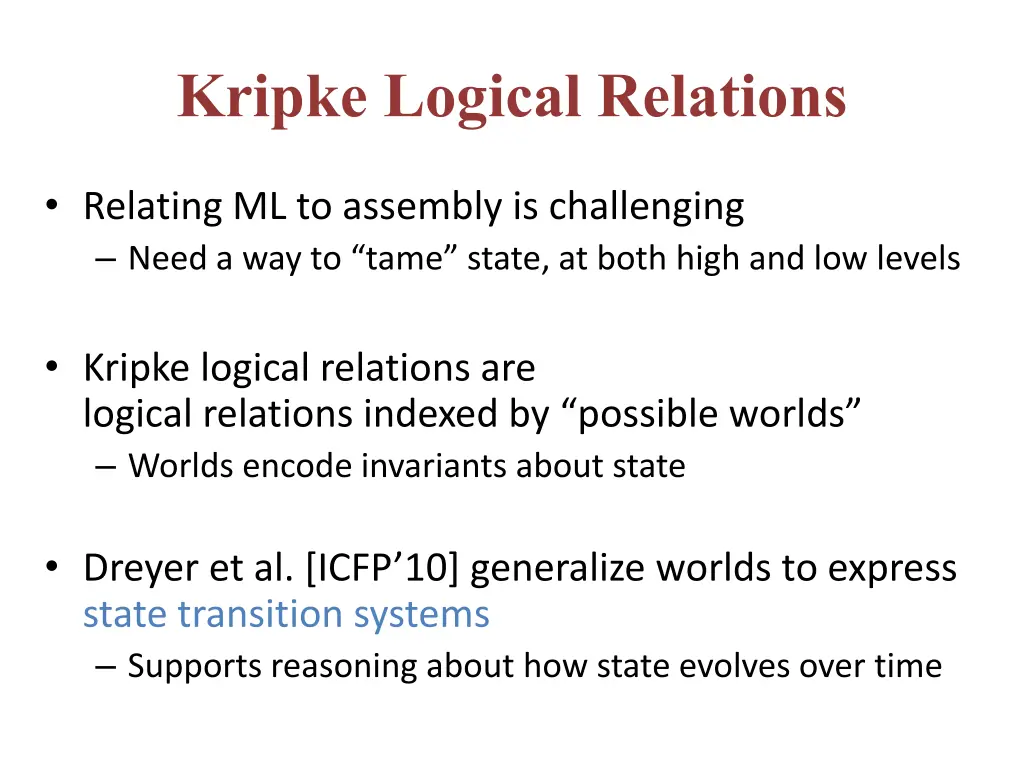 kripke logical relations