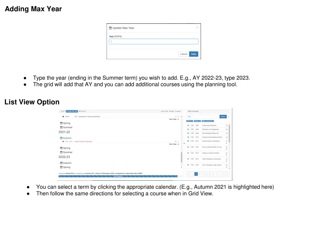 adding max year