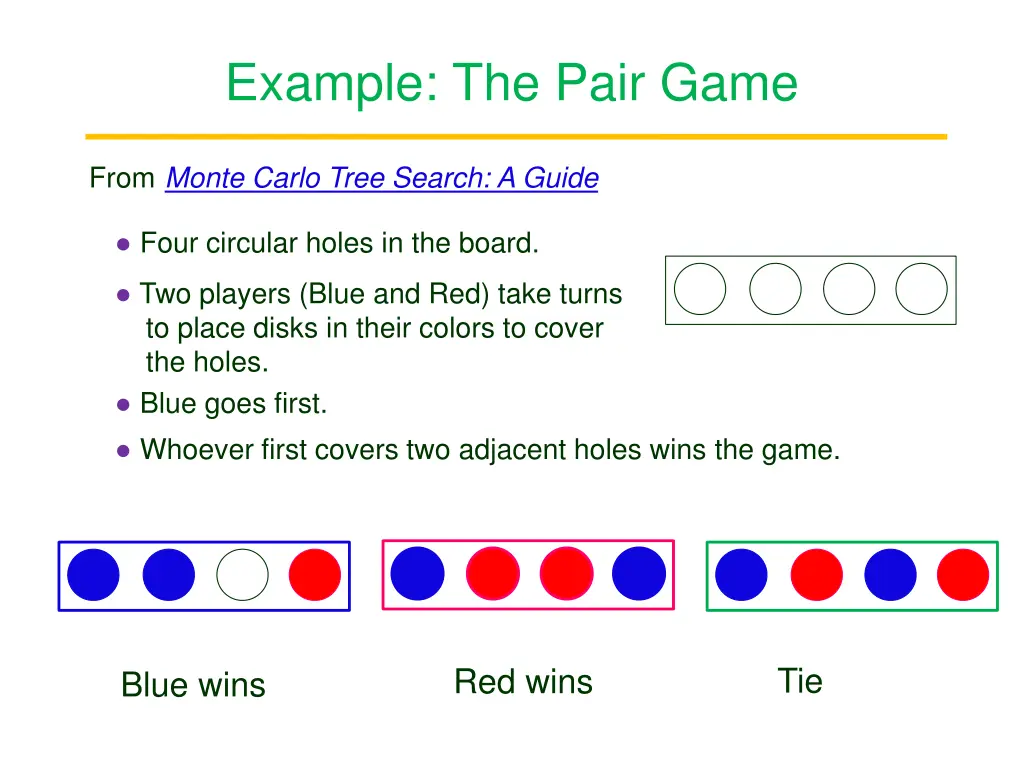 example the pair game