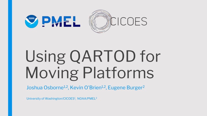 using qartod for moving platforms joshua osborne