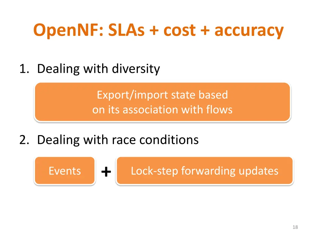 opennf slas cost accuracy