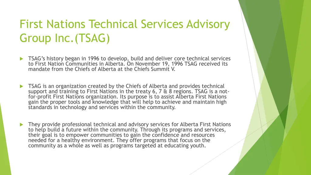 first nations technical services advisory group