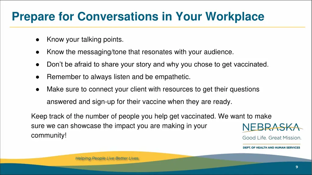 prepare for conversations in your workplace