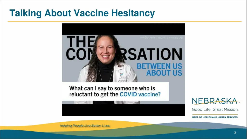 talking about vaccine hesitancy