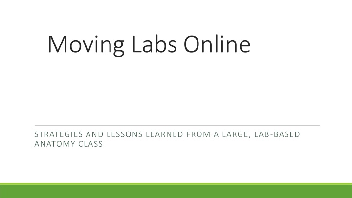 moving labs online