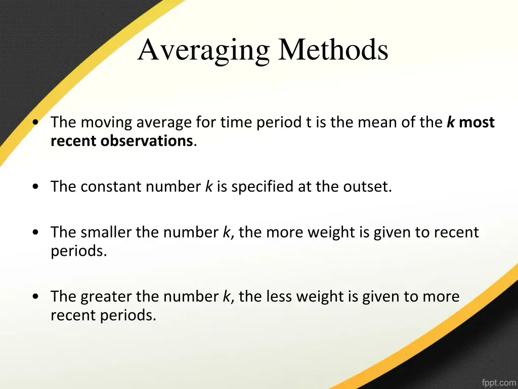 averaging methods 1