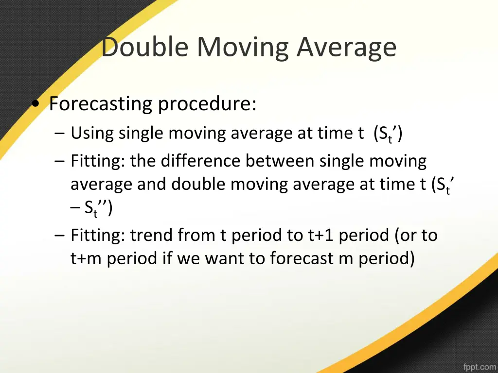 double moving average 1