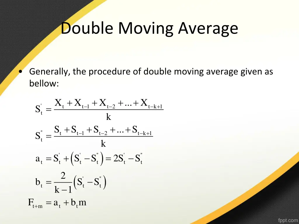 double moving average 2