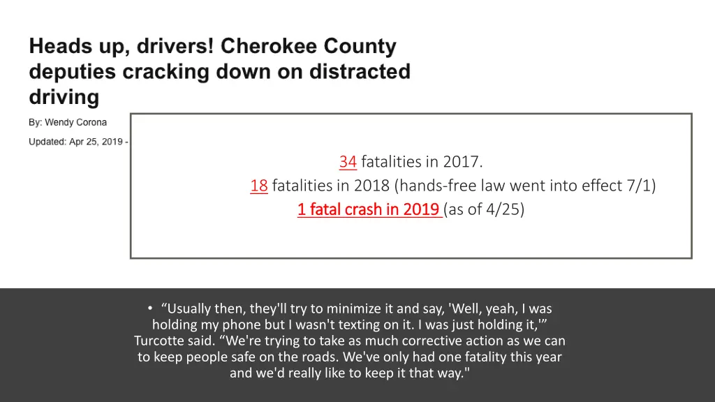 34 fatalities in 2017