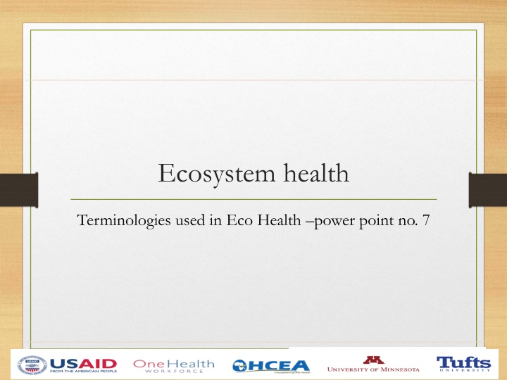 ecosystem health