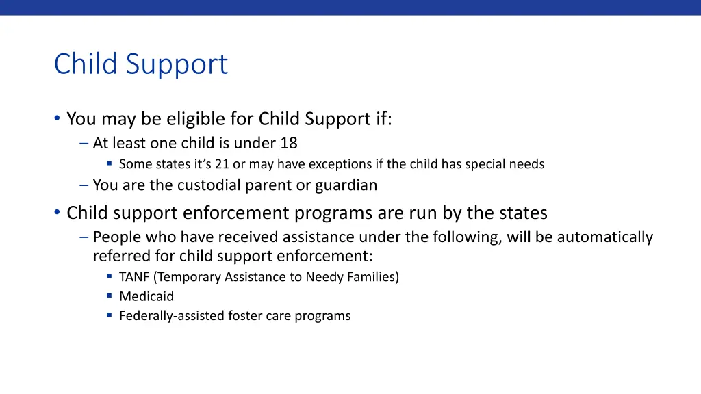 child support 1