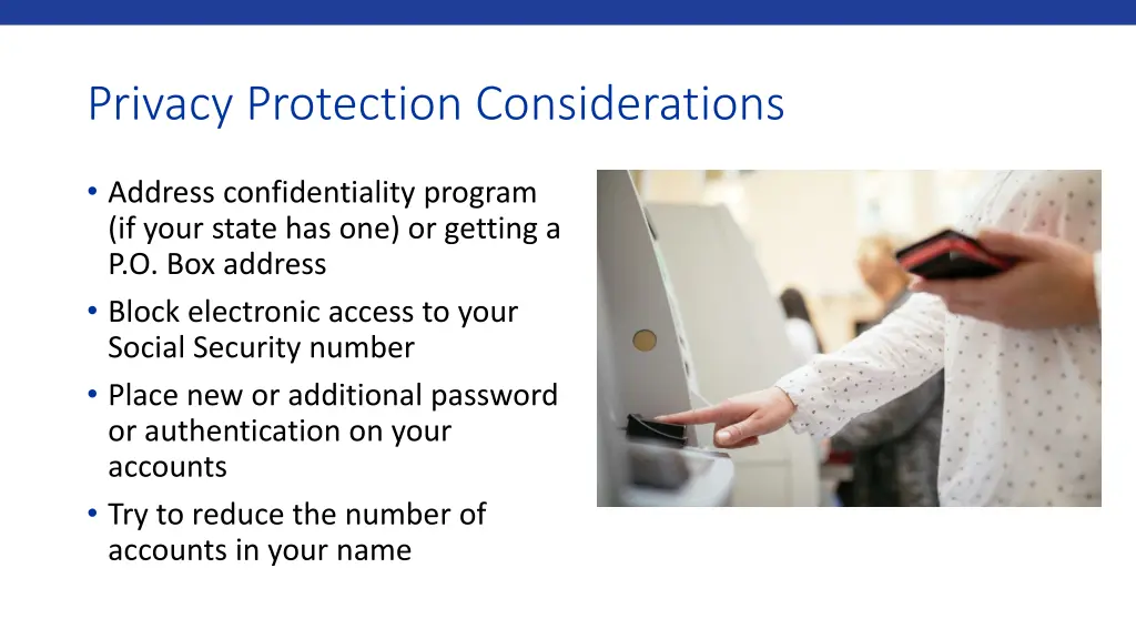 privacy protection considerations