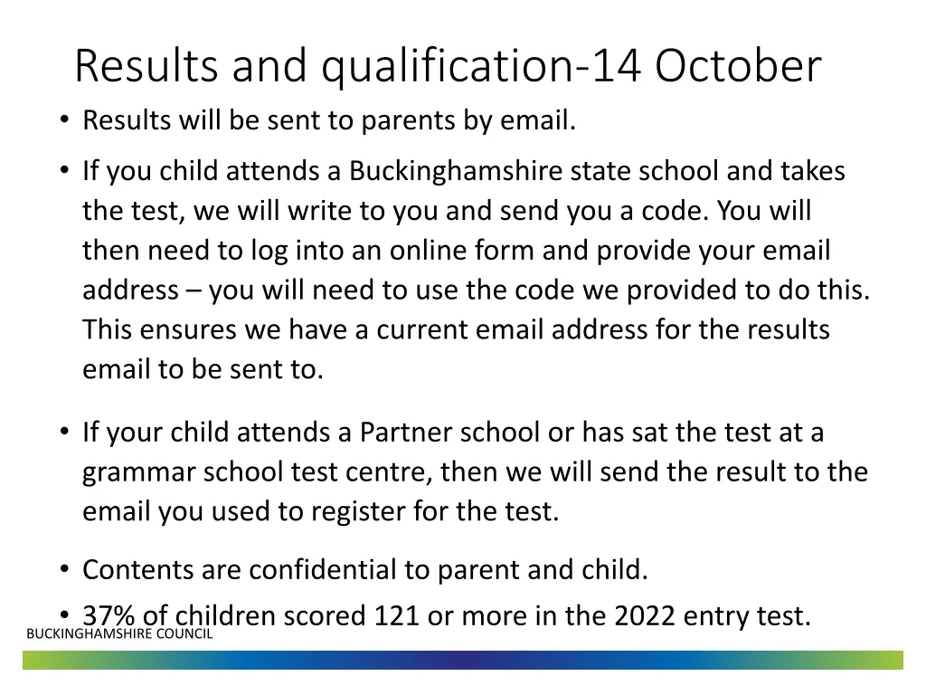 results and qualification 14 october results will