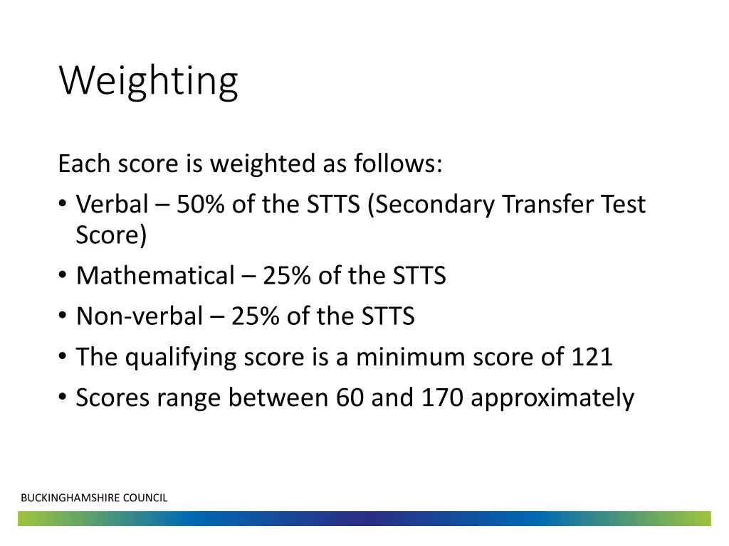 weighting