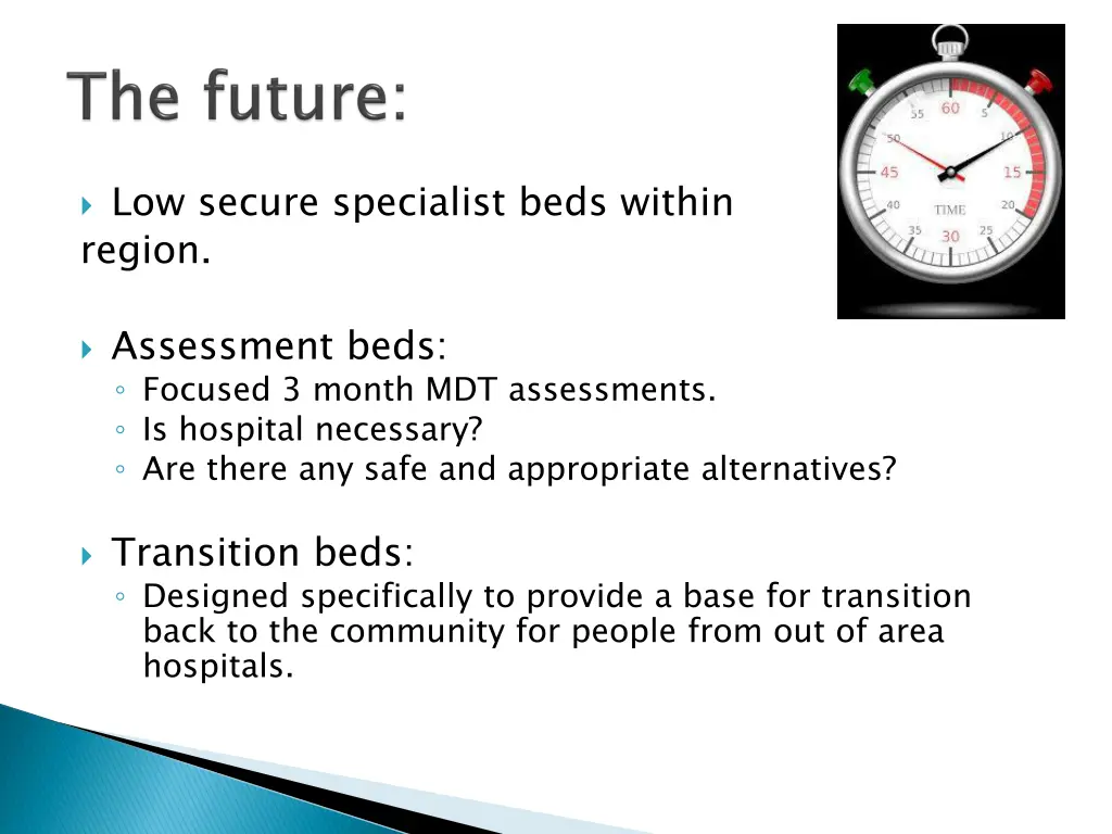 low secure specialist beds within region