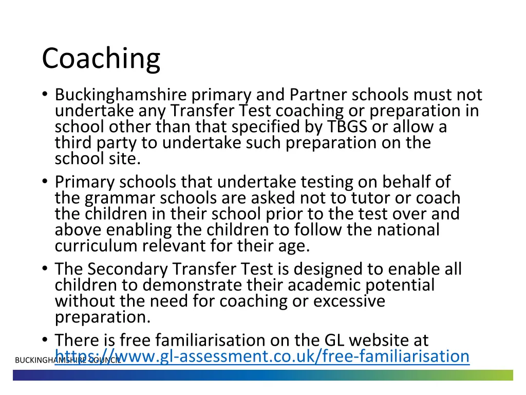 coaching buckinghamshire primary and partner