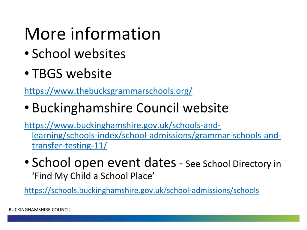 more information school websites tbgs website