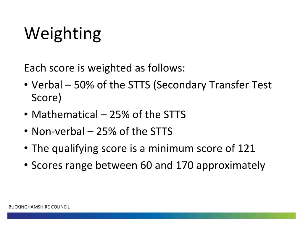 weighting