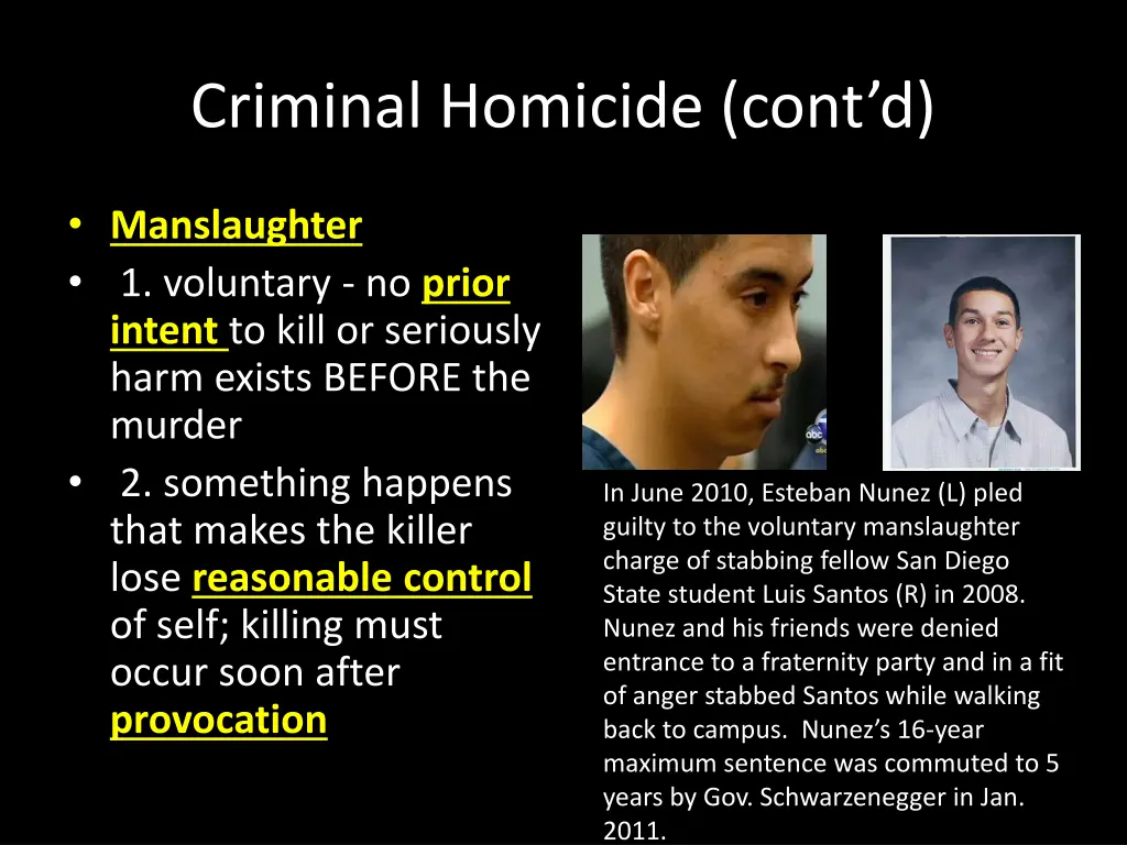 criminal homicide cont d 1