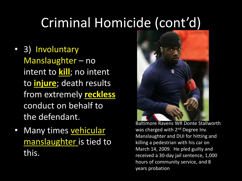 criminal homicide cont d 2