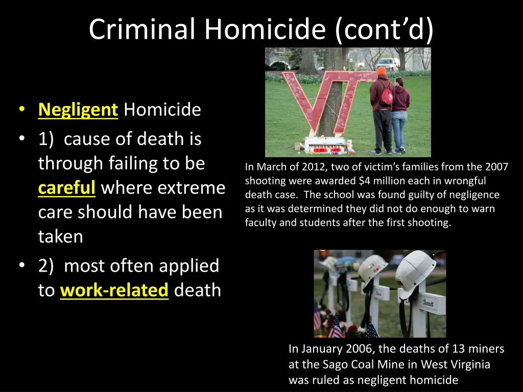 criminal homicide cont d 3