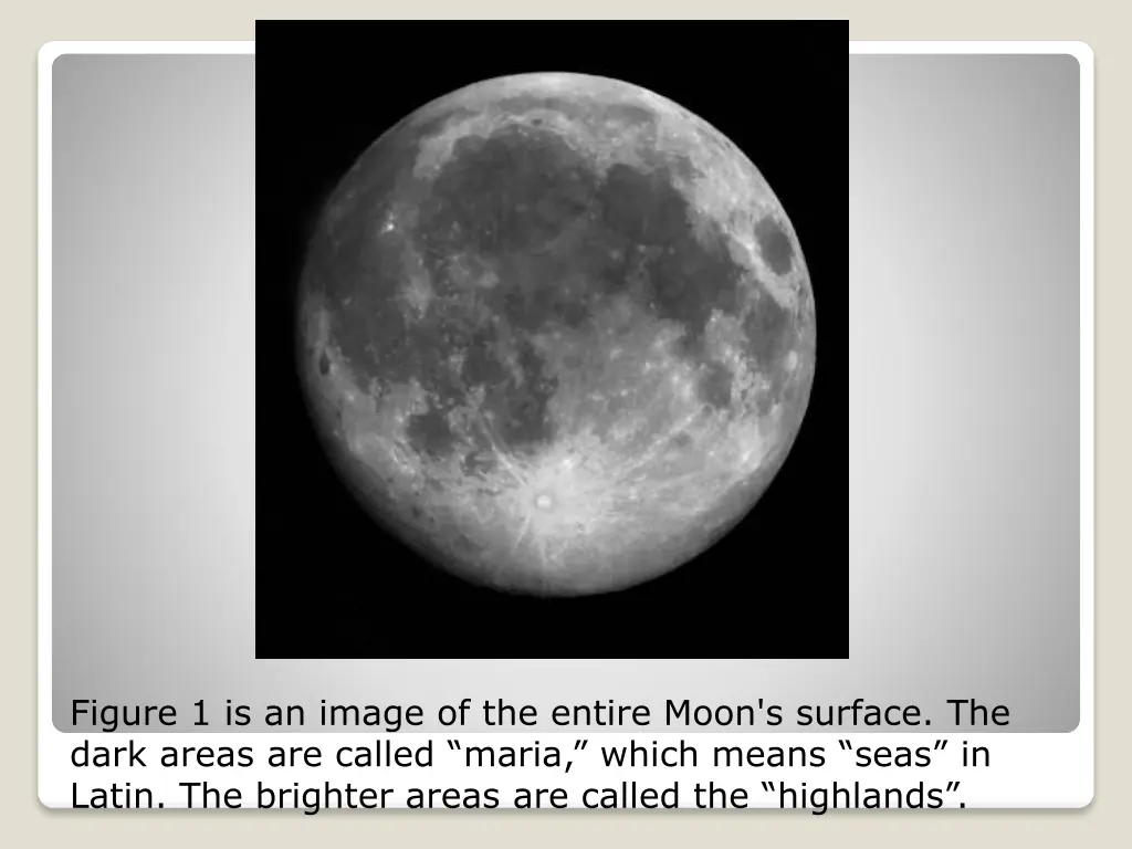 figure 1 is an image of the entire moon s surface